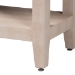 Baxton Studio Nira Faux Shagreen Console Table - Contemporary Accent Display Piece with 2 Drawers and Open Shelf, Storage Solution for Entryway or Living Room - BSOJY24B282-Beige Faux Shagreen-Console Table