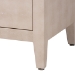 Baxton Studio Nira Faux Shagreen Sideboard  -  Contemporary 3-Door Buffet Storage Cabinet with Sleek Handles for Dining Room or Living Room - BSOJY24B283-Beige Faux Shagreen-Cabinet