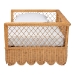 bali & pari Teresa Natural Rattan Daybed - Handwoven Sofa Bed Frame with Scalloped Edge and Open Lattice Back and Side, Coastal Boho Style Lounge Seating, Twin - BSOTeresa-Light Honey Rattan-Daybed