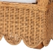 bali & pari Teresa Natural Rattan Daybed - Handwoven Sofa Bed Frame with Scalloped Edge and Open Lattice Back and Side, Coastal Boho Style Lounge Seating, Twin - BSOTeresa-Light Honey Rattan-Daybed