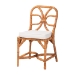 bali & pari Trenton 5-Piece Rattan Dining Set - Round Wicker Table with Scallop Edge and 4 Side Chairs, Handwoven Boho Coastal Style for Dining, Kitchen or Sun Room, Light Honey - BSOTrenton-Light Honey Rattan-5PC Dining Set