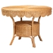 bali & pari Trenton 5-Piece Rattan Dining Set - Round Wicker Table with Scallop Edge and 4 Side Chairs, Handwoven Boho Coastal Style for Dining, Kitchen or Sun Room, Light Honey - BSOTrenton-Light Honey Rattan-5PC Dining Set