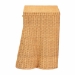 bali & pari Chica Scalloped Natural Rattan Console Table with Drawer - Handwoven Wicker Accent Table with Flared Skirt, Coastal Boho Style for Entryway or Living Room, Rectangle - BSOChica-Light Honey Wicker-End Table