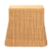 bali & pari Chica Scalloped Natural Rattan Console Table with Drawer - Handwoven Wicker Accent Table with Flared Skirt, Coastal Boho Style for Entryway or Living Room, Rectangle - BSOChica-Light Honey Wicker-End Table