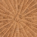 bali & pari Dayo Scalloped Natural Rattan Console Table with Drawer - Handwoven Wicker Accent Table with Flared Skirt, Coastal Boho Style for Entryway or Living Room, Round - BSODayo-Light Honey Wicker-End Table