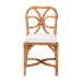 bali & pari Alondra Natural Rattan Dining Chair - Handwoven Wicker Side Chair with Removable Cushion, Coastal Boho Kitchen or Dining Room Seating - BSOAlondra-Light Honey/Rattan-No Arm-Cushion-DC