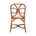 bali & pari Alondra Natural Rattan Dining Chair - Handwoven Wicker Side Chair with Removable Cushion, Coastal Boho Kitchen or Dining Room Seating - BSOAlondra-Light Honey/Rattan-No Arm-Cushion-DC