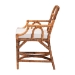 bali & pari Alondra Natural Rattan Dining Chair - Handwoven Wicker Accent Chair with Armrests and Removable Cushion, Coastal Boho Kitchen or Dining Room Seating - BSOAlondra-Light Honey/Rattan-Arm-Cushion-DC