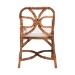 bali & pari Alondra Natural Rattan Dining Chair - Handwoven Wicker Accent Chair with Armrests and Removable Cushion, Coastal Boho Kitchen or Dining Room Seating - BSOAlondra-Light Honey/Rattan-Arm-Cushion-DC