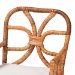bali & pari Alondra Natural Rattan Dining Chair - Handwoven Wicker Accent Chair with Armrests and Removable Cushion, Coastal Boho Kitchen or Dining Room Seating - BSOAlondra-Light Honey/Rattan-Arm-Cushion-DC