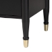 Baxton Studio Tamra Four-Poster Platform Bedroom Set - Black Wood Bed Frame with Matching Dresser, Chest and Nightstand, Modern Transitional Bedroom Furniture, King - BSOSW8650-Black-4PC King Poster Bedroom Set