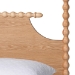 Baxton Studio Caliana Bobbin Four-Poster Platform Bed - Wooden Bed Frame with Turned Spindle Posts and Panel Headboard, Vintage-Inspired Bedroom Furniture, Natural Brown, Queen - BSOSW8638-Natural-Queen Poster Bed