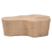 bali & pari Edna Natural Jute Coffee Table - Textured Handwoven Irregular Shape Cocktail Table for Living Room or Lounge - BSOF2410-FT4-Jute-CT