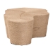 bali & pari Edna Natural Jute Coffee Table - Textured Handwoven Irregular Shape Cocktail Table for Living Room or Lounge - BSOF2410-FT4-Jute-CT