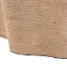 bali & pari Edna Natural Jute Coffee Table - Textured Handwoven Irregular Shape Cocktail Table for Living Room or Lounge - BSOF2410-FT4-Jute-CT