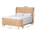 bali & pari Fiore Natural Rattan Bed Frame - Handwoven Wicker Headboard and Footboard with Curved Corners, Boho Coastal Natural Bedroom Furniture, Queen - BSOFiore-Natural/Rattan-Queen
