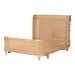 bali & pari Fiore Natural Rattan Bed Frame - Handwoven Wicker Headboard and Footboard with Curved Corners, Boho Coastal Natural Bedroom Furniture, Queen - BSOFiore-Natural/Rattan-Queen