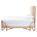 bali & pari Hadley Natural Rattan Bed Frame with Openwork Geometry Headboard and Footboard, Tropical Coastal Boho Bedroom Furniture, Queen - BSOHadley-Natural/Rattan-Queen