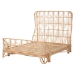 bali & pari Hadley Natural Rattan Bed Frame with Openwork Geometry Headboard and Footboard, Tropical Coastal Boho Bedroom Furniture, Queen - BSOHadley-Natural/Rattan-Queen