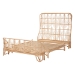 bali & pari Hadley Natural Rattan Bed Frame with Openwork Geometry Headboard and Footboard, Tropical Coastal Boho Bedroom Furniture, Queen - BSOHadley-Natural/Rattan-Queen