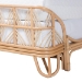 bali & pari Hadley Natural Rattan Bed Frame with Openwork Geometry Headboard and Footboard, Tropical Coastal Boho Bedroom Furniture, Queen - BSOHadley-Natural/Rattan-Queen
