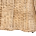 bali & pari Rotem Natural Rattan Ottoman with Cushion - Handwoven Wicker Pleated Skirt Accent Coffee Table or Extra Seating for Living Room or Sunroom, Large - BSORotem-Large-Natural/Rattan-Cushion-Ottoman