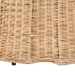bali & pari Ying Round Natural Rattan Ottoman with Cushion - Handwoven Wicker Pleated Skirt Accent Coffee Table or Extra Seating for Living Room or Sunroom, Large - BSOYing-Large-Natural/Rattan-Cushion-Ottoman
