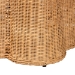 bali & pari Palm Scalloped Rattan Coffee Table - Handwoven Wicker Rectangle Accent Table for Living Room, Patio or Sunroom, Coastal Boho Style, Light Honey - BSOPalm-Light Honey Rattan-Rectangular-Coffee Table