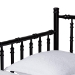 Baxton Studio Marisela Twin-To-King Expandable Daybed - Wood Spindle Bed Frame with Bamboo-Inspired Posts, Modern Transitional Bedroom Furniture - BSOMG0246-4-Black-Twin to King-Daybed