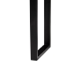 bali & pari Apio Wood Epoxy Resin Console Table with Glass Inlay - Rectangular Live Edge Teak Wood Accent Table with Black Metal Base, Modern Rustic Furniture for Living Room or Entryway - BSOApio-Hollow Teak Wood/Resin-Console Table-Boxed