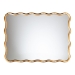 Baxton Studio Cassara Gold Scalloped Rectangular Wall Mirror - Stylish Curved Edge Decorative Wall Accent for Living Room, Bedroom, or Entryway - BSORXW-10997-Wall Mirror