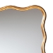 Baxton Studio Cassara Gold Scalloped Rectangular Wall Mirror - Stylish Curved Edge Decorative Wall Accent for Living Room, Bedroom, or Entryway - BSORXW-10997-Wall Mirror