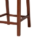 bali & pari Lesia Natural Rattan Counter Stool with Cushion - Handwoven Wicker Stool with Mahogany Wood Frame, Coastal Boho Style for Kitchen Island or Bar Seating - BSOLesia-MDN-Mahogany-Cushion-CS