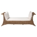 bali & pari Kalisha Natural Rattan Daybed with Cushions - Coastal Boho Indoor Lounge Sofa Bench for Living Room, Sunroom, or Bedroom Relaxation - BSOKalisha-Grey/Rattan-Daybed