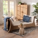 bali & pari Kalisha Natural Rattan Daybed with Cushions - Coastal Boho Indoor Lounge Sofa Bench for Living Room, Sunroom, or Bedroom Relaxation - BSOKalisha-Grey/Rattan-Daybed