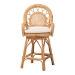 bali & pari Adam Natural Rattan Counter Stool with Cushion - Handwoven Wicker Swivel Bar Chair for Kitchen Island or Lounge Area - BSOAdam-Light Honey/Rattan-Swivel-Cushion-CS