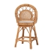 bali & pari Adam Natural Rattan Counter Stool with Cushion - Handwoven Wicker Swivel Bar Chair for Kitchen Island or Lounge Area - BSOAdam-Light Honey/Rattan-Swivel-Cushion-CS