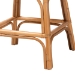 bali & pari Adam Natural Rattan Counter Stool with Cushion - Handwoven Wicker Swivel Bar Chair for Kitchen Island or Lounge Area - BSOAdam-Light Honey/Rattan-Swivel-Cushion-CS