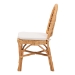 bali & pari Adam Natural Rattan Dining Chair with Curved Backrest and Removable Cushion - Handwoven Wicker Accent Chair for Dining Room or Kitchen - BSOAdam-Light Honey/Rattan-Cushion-DC