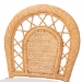 bali & pari Adam Natural Rattan Dining Chair with Curved Backrest and Removable Cushion - Handwoven Wicker Accent Chair for Dining Room or Kitchen - BSOAdam-Light Honey/Rattan-Cushion-DC