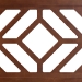 Baxton Studio Olsen Wood Headboard with Geometric Cutout Design - Modern Decorative Panel for Bed Frame, Contemporary Bedroom Accent with Adjustable Height, Full - BSOMG9801-Walnut-HB-Full