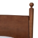 Baxton Studio Gianetta Wood Platform Bed - Traditional Poster Bed Frame with Panel Headboard and Low Profile Footboard, Classic Bedroom Furniture, Queen - BSOMG0257-Walnut-Queen