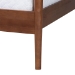 Baxton Studio Gianetta Wood Platform Bed - Traditional Poster Bed Frame with Panel Headboard and Low Profile Footboard, Classic Bedroom Furniture, Queen - BSOMG0257-Walnut-Queen