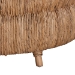 bali & pari Roma Rattan and Seagrass Coffee Table - Low Profile Boho Accent Table with Textured Design and Natural Finish, Handcrafted Rattan Centerpiece for Living Room or Lounge - BSORoma-Rattan/Banana Weave-CT