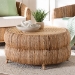 bali & pari Roma Rattan and Seagrass Coffee Table - Low Profile Boho Accent Table with Textured Design and Natural Finish, Handcrafted Rattan Centerpiece for Living Room or Lounge - BSORoma-Rattan/Banana Weave-CT