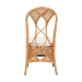 bali & pari Elsa Natural Rattan Dining Chair - Handcrafted Wicker Side Chair with Openwork Back and Woven Detailing, Coastal Boho Seating for Dining Room or Kitchen - BSOElsa-KYG-Light Honey Rattan-Cushion-DC