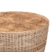 bali & pari Hosanna Natural Rattan Coffee Table - Handwoven Wicker Accent Table with Textured Spiral Top for Living Room or Lounge - BSOHorse-Round-Natural Wild-Rattan-CT