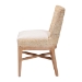 bali & pari Ridley Seagrass Dining Chair with Mahogany Wood Frame - Coastal Accent Chair with Woven Square Back and Cushioned Seat for Dining Room or Kitchen, Whitewash - BSOMD-39833 Ridley-White Wash-Cushion-DC