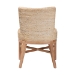 bali & pari Ridley Seagrass Dining Chair with Mahogany Wood Frame - Coastal Accent Chair with Woven Square Back and Cushioned Seat for Dining Room or Kitchen, Whitewash - BSOMD-39833 Ridley-White Wash-Cushion-DC
