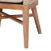 bali & pari Ridley Seagrass Dining Chair with Mahogany Wood Frame - Coastal Accent Chair with Woven Square Back and Cushioned Seat for Dining Room or Kitchen, Whitewash - BSOMD-39833 Ridley-White Wash-Cushion-DC